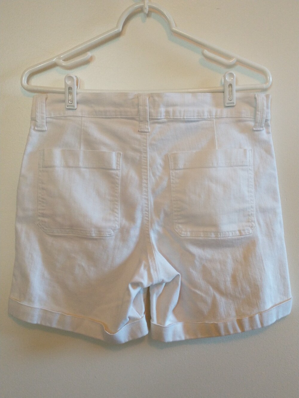 NYDJ White Womens Stretch Classic Preppy Trouser Denim Shorts 10P - Picture 5 of 11